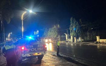 Sat Lantas Polres Polman Gelar Blue Light Patrol Antisipasi Balap Liar dan Gangguan Kamtibmas