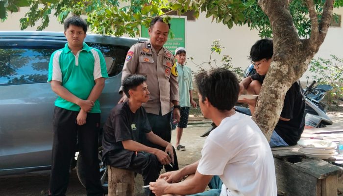 Bhabinkamtibmas Desa Batetangnga Sambangi Pemuda, Ajak Jaga Kamtibmas
