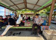 Bhabinkamtibmas Desa Lapeo Monitoring Obyek Wisata Pantai Ba’batoa