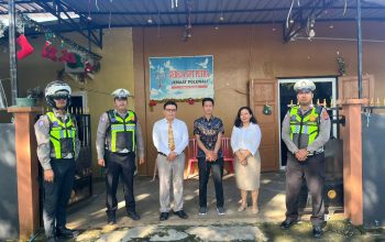 Unit Siaga Satlantas Polres Polman Laksanakan PAM dan Patroli Dialogis di Sejumlah Gereja