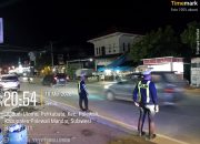 Patroli Blue Light Sat Lantas Polres Polman Wujudkan Situasi Kondusif di Malam Hari