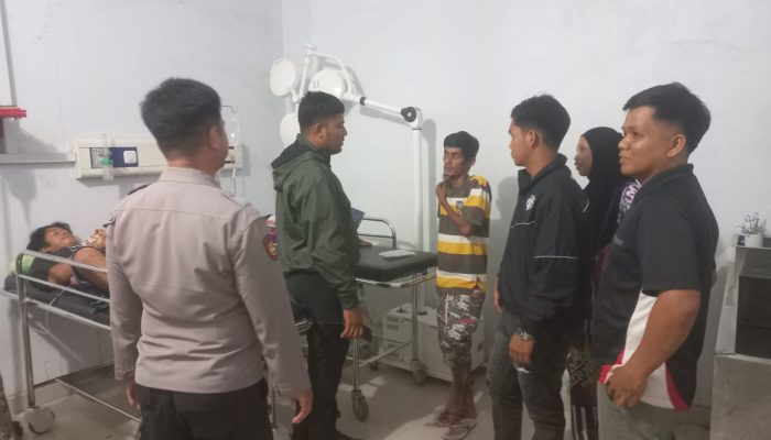 Personel Polsek Binuang Datangi TKP Laka Lantas di Jalan Poros Paku–Amola