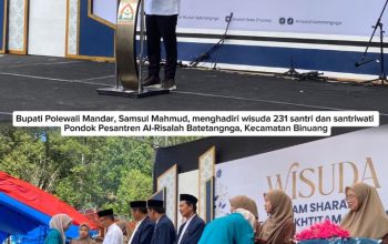 Hadiri Wisuda 231 Santri Al-Risalah, Bupati Polman Tegaskan Dukungan untuk Pesantren