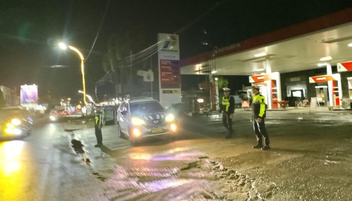 Satlantas Polres Polman Intensifkan Blue Light Patrol, Antisipasi Balap Liar dan Gangguan Kamtibmas