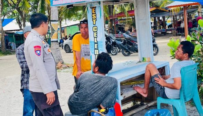 Bhabinkamtibmas Desa Lapeo Monitoring Objek Wisata Pantai Ba’batoa, Situasi Tetap Aman Dan Kondusif