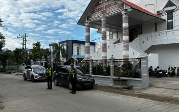Unit Siaga Satlantas Polres Polman Laksanakan Pengamanan dan Patroli Dialogis di Sejumlah Gereja