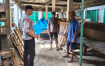 Personel Polsek Urban Wonomulyo Datangi TKP Dugaan Curanmor Di Kompleks Pasar Ikan Wonomulyo Polman