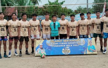 Bhabinkamtibmas Desa Sambaliwali Amankan Pertandingan 8 Besar Turnamen Bola Voli Sambaliwali Cup I 2026