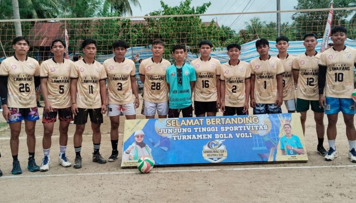 Bhabinkamtibmas Desa Sambaliwali Amankan Pertandingan 8 Besar Turnamen Bola Voli Sambaliwali Cup I 2026