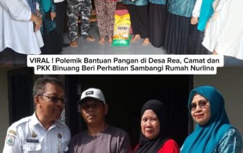 VIRAL ! Polemik Bantuan Pangan di Desa Rea, Camat dan PKK Binuang Beri Perhatian Sambangi Rumah Nurlina