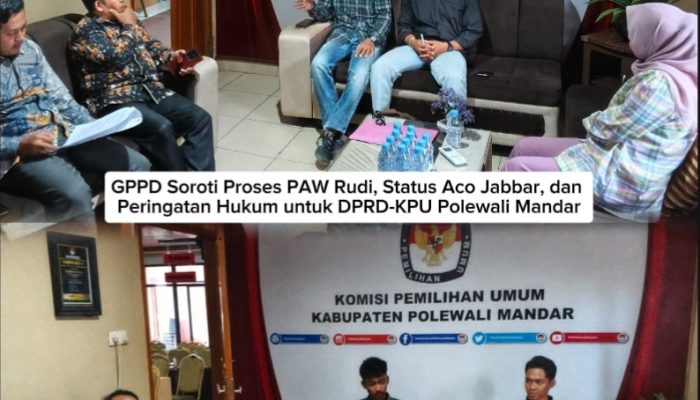 GPPD Soroti Proses PAW Rudi, Status Aco Jabbar, dan Peringatan Hukum untuk DPRD-KPU Polewali Mandar
