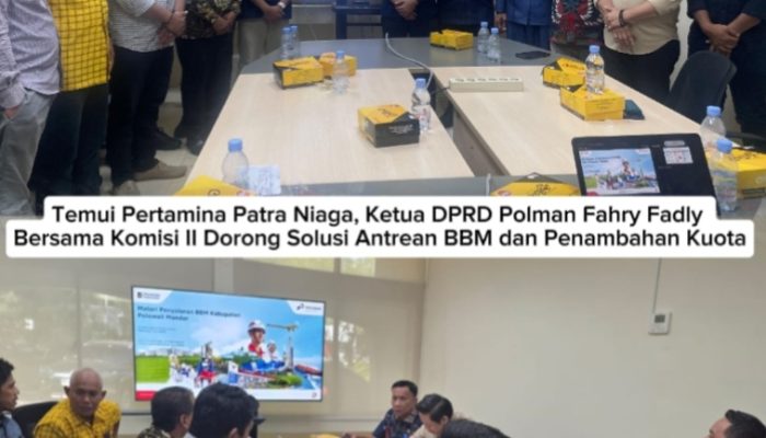 Sambangi Pertamina Patra Niaga, Ketua DPRD Polman Bersama  Komisi II Dorong Solusi Antrean BBM dan Penambahan Kuota