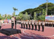Kapolres Polewali Mandar Pimpin Upacara Korps Rapor Kenaikan Pangkat Periode 1 Juli 2026