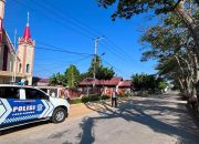 Satlantas Polres Polman Perketat Pengamanan Ibadah Minggu, Gelar Patroli Dialogis di Sejumlah Gereja