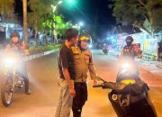 Patmor Polres Polman Bubarkan Perkelahian Anak Muda di Alun-Alun Polewali, Satu Motor NMAX Diamankan