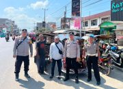 Patroli Rutin Polsek Urban Wonomulyo Sambangi Pasar, Perbankan, dan Pusat Layanan Keuangan
