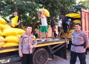Kapolsek Matangnga Bersama Bhabinkamtibmas Dampingi Penjualan Hasil Jagung ke BULOG