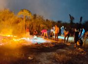 Gerak Cepat Polsek Campalagian Tangani Kebakaran Lahan Sawit dan Rumah Kebun, Warga Diimbau Waspada Musim Kemarau