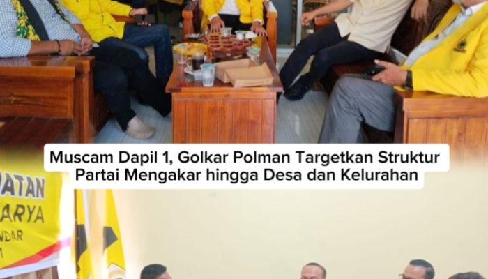 Muscam Dapil 1, Golkar Polman Targetkan Struktur Partai Mengakar hingga Desa dan Kelurahan
