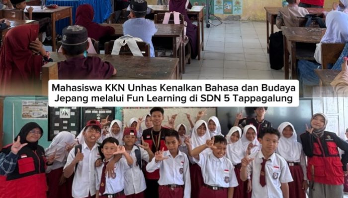 Mahasiswa KKN Unhas Kenalkan Bahasa dan Budaya Jepang melalui Fun Learning di SDN 5 Tappagalung