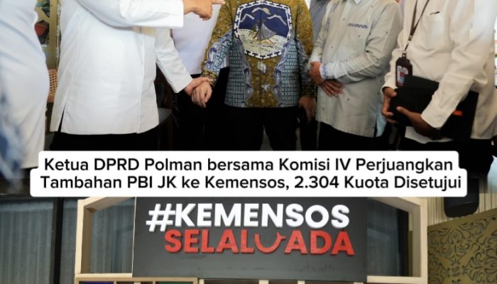 DPRD Polman Perjuangkan Tambahan PBI JK ke Kemensos, 2.304 Kuota Disetujui