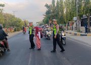 Commander Wish Pagi, Satlantas Polres Polman Hadir di Sejumlah Titik Rawan
