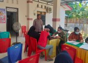 Bhabinkamtibmas Desa Nepo Monitor Kegiatan Cek Kesehatan Gratis dan Tracing TBC