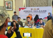 Kapolres Polman Pimpin Press Release, Dua Orang Ditetapkan Tersangka Kasus Dugaan Aborsi Berujung Kematian