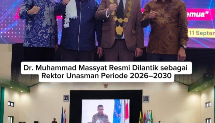 Dilantik Sebagai Rektor Unasman, Dr. Muhammad Massyat Dorong Kolaborasi, Bupati Polman Siap Beri Support