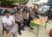 Polsek Binuang Amankan Pertandingan Sepak Bola Bambu Antar-Dusun di Desa Tonyaman