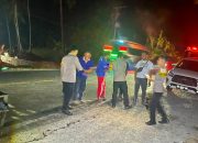 Polsek Campalagian dan Satgas Karhutla Polman Tangani Kebakaran Lahan di Desa Laliko