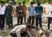 Kapolsek Campalagian Hadiri Peletakan Batu Pertama Pagar Permanen Taman Pahlawan