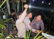Kebakaran Lahan di Campalagian, Polsek Campalagian Bersama Satgas Karhutla Polman Lakukan Pemadaman