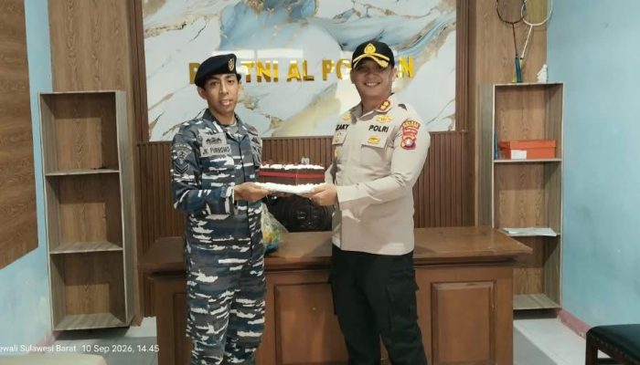 Rayakan HUT ke-81 TNI AL, Kapolres Polman Bawa Pesan Soliditas TNI-Polri