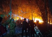 Karhutla Pulau Battoa Polman Meluas hingga Bukit Tokeran, Polsek Binuang Bersama Tim Satgas Karhutla Gabungan Masih Bersiaga