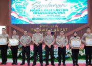 Syukuran Hari Lalu Lintas Bhayangkara ke-71, Satlantas Polman Raih Terbaik I Bidang Operasional dan Pembinaan