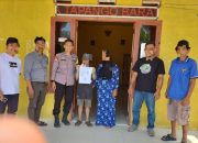 Bhabinkamtibmas Tapango Barat Mediasi Sengketa Batas Tanah Warga, Berakhir Damai