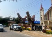 Unit Siaga Satlantas Polres Polman Patroli Dialogis di Sejumlah Gereja di Polewali