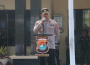 Kapolres Polman Pimpin Upacara Pelepasan Purnabakti Personel Polres Polman