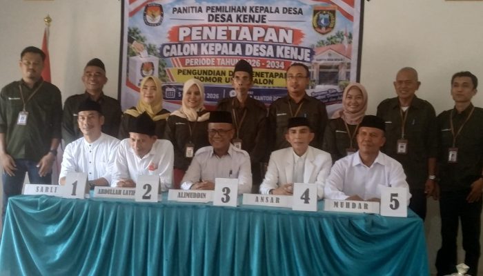 Panitia Pilkades Desa Kenje Gelar Pengundian No  Urut Calon Kepala Desa Kenje Periode 2026-2034