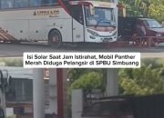 Isi Solar Saat Jam Istirahat, Mobil Panther Merah Diduga Pelangsir di SPBU Simbuang