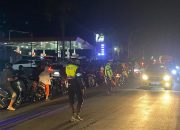 Patroli Blue Light, Sat Lantas Polres Polman Sasar Lokasi Rawan Gangguan Kamtibmas