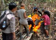 Petani 75 Tahun Ditemukan Meninggal di Tengah Kebun, Polres Polman Lakukan Olah TKP