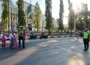 Satlantas Polres Polman Gelar Commander Wish Pagi, Personel Disiagakan di Sejumlah Titik