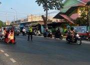 Sat Lantas Polres Polman Hadir di Tengah Masyarakat Lewat Commander Wish Pagi