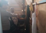 Bhabinkamtibmas Rappang Tindak Lanjuti Dugaan Pencurian dengan Mendatangi TKP