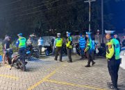 Cegah Balap Liar dan Geng Motor, Sat Lantas Polres Polman Gelar Patroli Malam Minggu