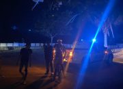 Ciptakan Kamseltibcarlantas, Unit Siaga Sat Lantas Polres Polman Gelar Patroli Blue Light