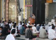 Kapolres Polman Sampaikan Pesan Kamtibmas, Ajak Keluarga Mencegah Penyalahgunaan Narkoba di Masjid Syuhada